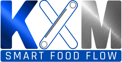 Logo firmy KXM - Maszyny ze stali nierdzewnej i automatyzacja dla przemysłu spożywczego